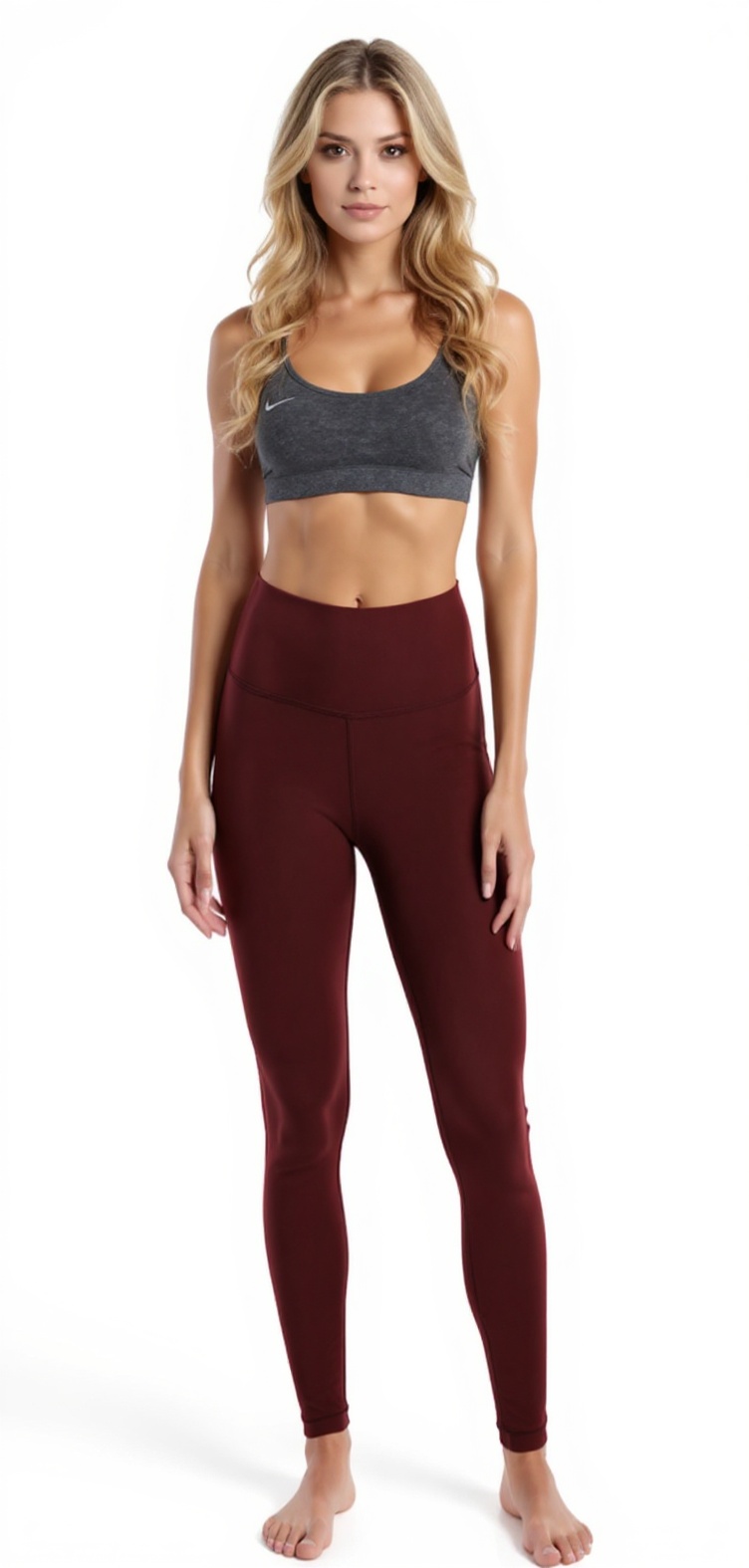 High-Waist Leggings in Cherryred — The Fresh Start Edit style look