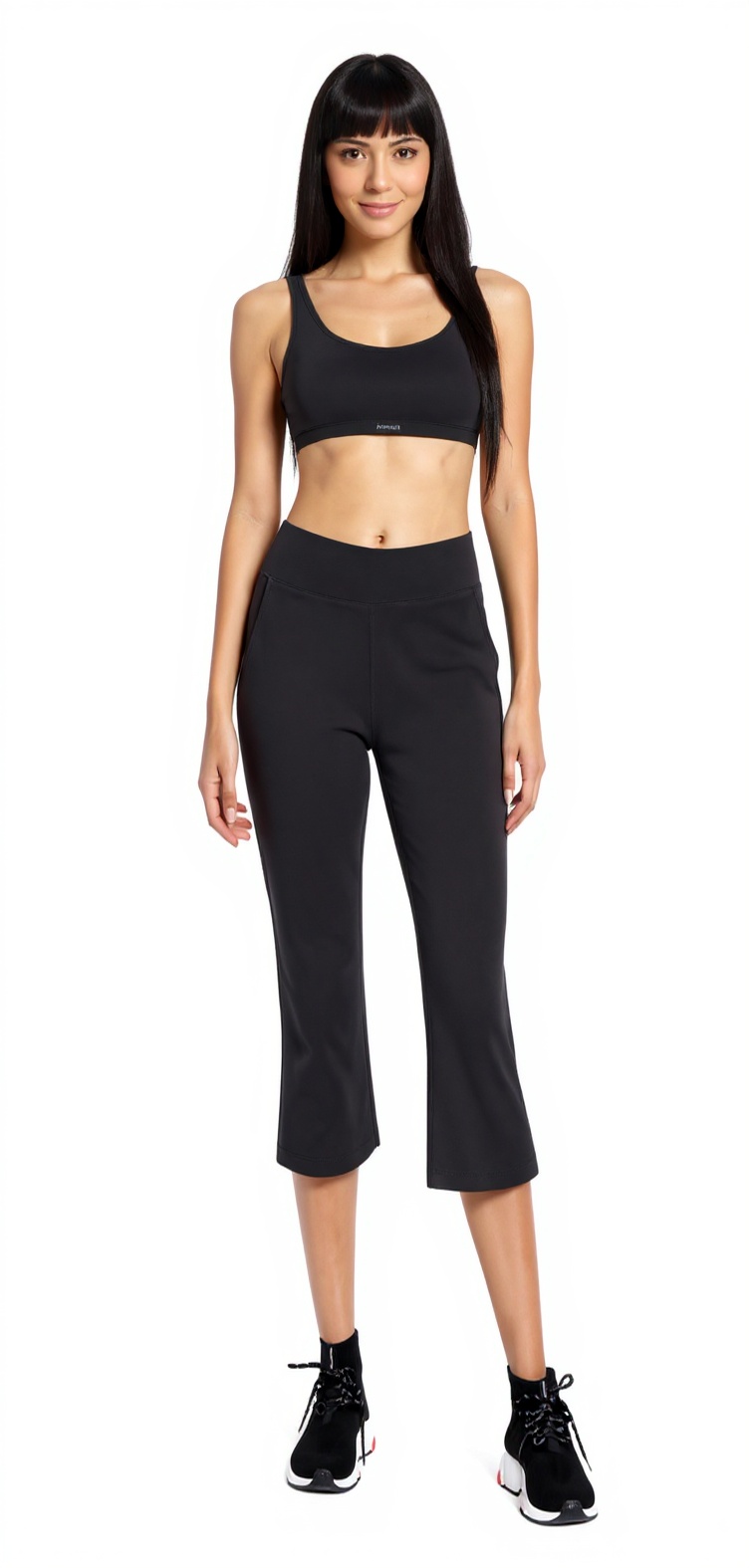Bootcut Yoga Pants in Heather Charcoal — The Fresh Start Edit style look